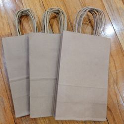 Set of 15 New Kraft bags 8.5x5x3