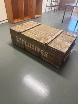 Large Military ammo crate vintage style rustic