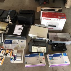 Bundled Of Printers, Faxes, Scanners And Ink Cartridges