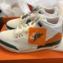 Jordan 3 miami Hurricanes Sz. 11