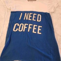 Emme Jordan, "I need coffee." Lady Medium T-Shirt Top