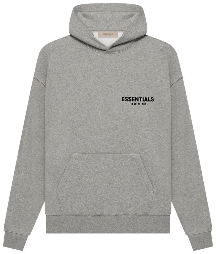 Essentials Fear Of God Dark Oatmeal Hoodie, Size M