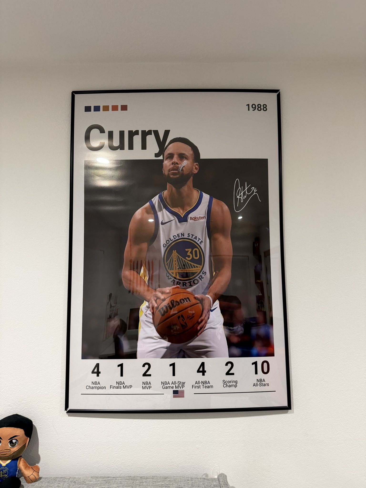 27x40 Stephen Curry Poster INCLUDING Frame (Don’t hesitate to hit me up with an offer)