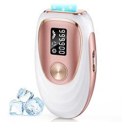 BRAND NEW Laser Hair Removal Device with 45°F Ice-Cooling Contact for Painless & Long-Lasting Results, 86% Hair Reduction in 3 Weeks
