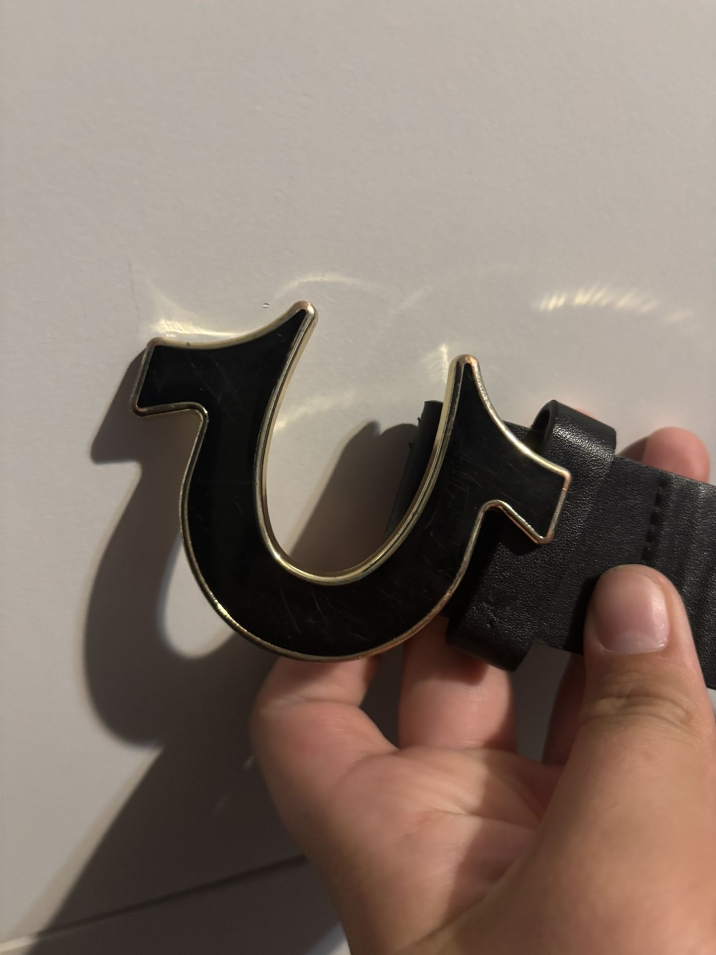 True Religion Gold And Black Belt