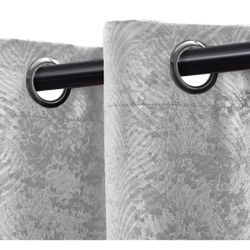 4/Curtains - Geometric Waves - 37" x 108" - Grommet Header