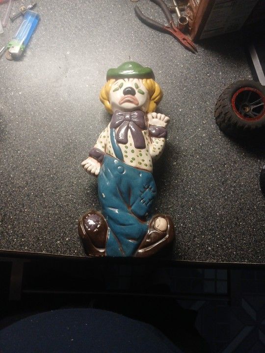 Vintage 1970's Happy/sad Ceramic Clown