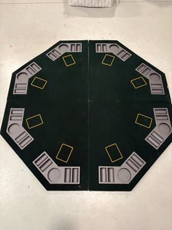 Folding Poker Table Top for 8 Players