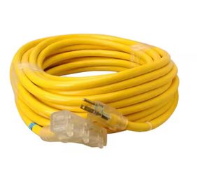 75 ft. 12/3 SJTW Tri-Source (Multi-Outlet) Outdoor Heavy-Duty Extension Cord