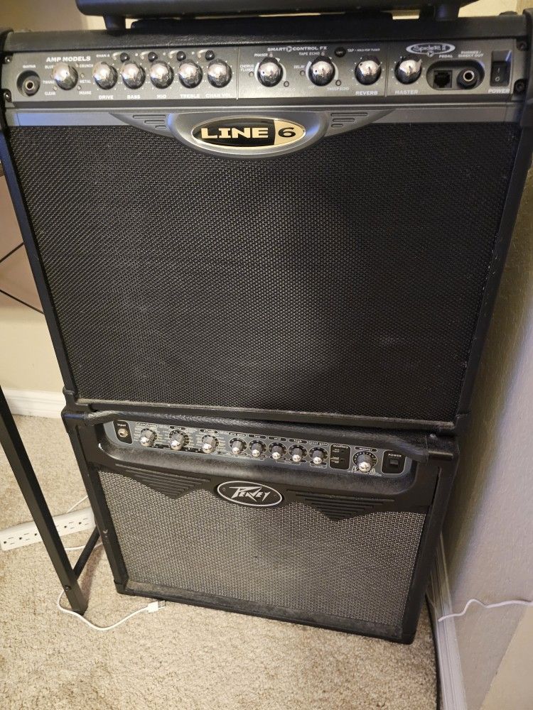 Line 6 And Peavey Amp