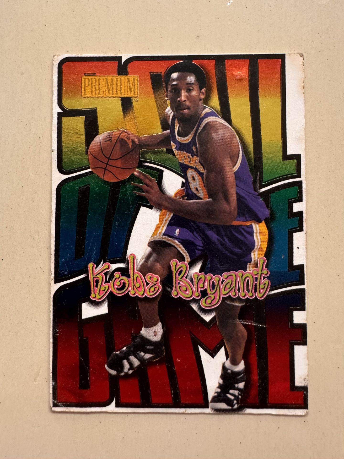 1998-99 SkyBox Premium Kobe Bryant Soul of the Game #6 Los Angeles Lakers