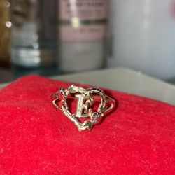 Gold 10k Ring size 8 1/2 Letter E