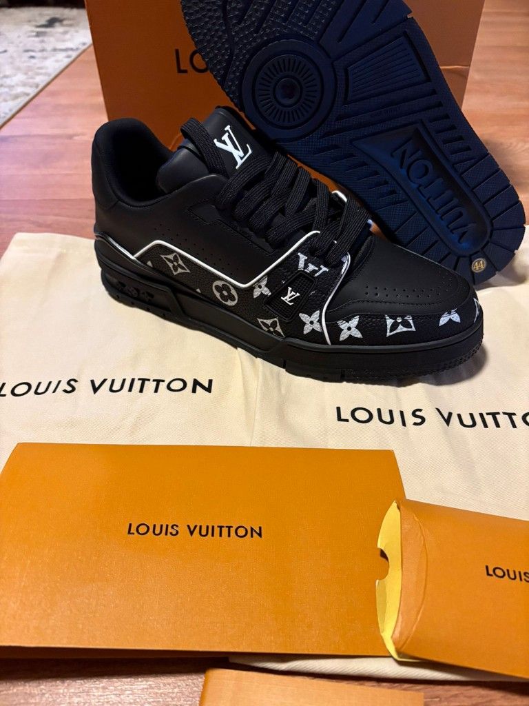 Black Monogram Sneakers (ON SALE)