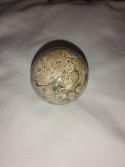 Fossil stone sphere