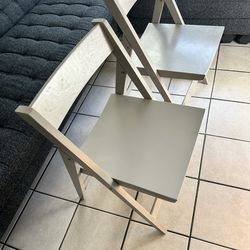 Crate and Barrel Foldable Chairs