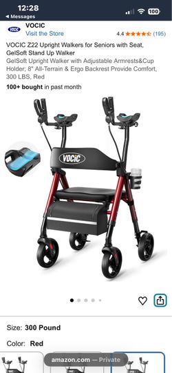 Upright Rollator by VOCIC for Seniors