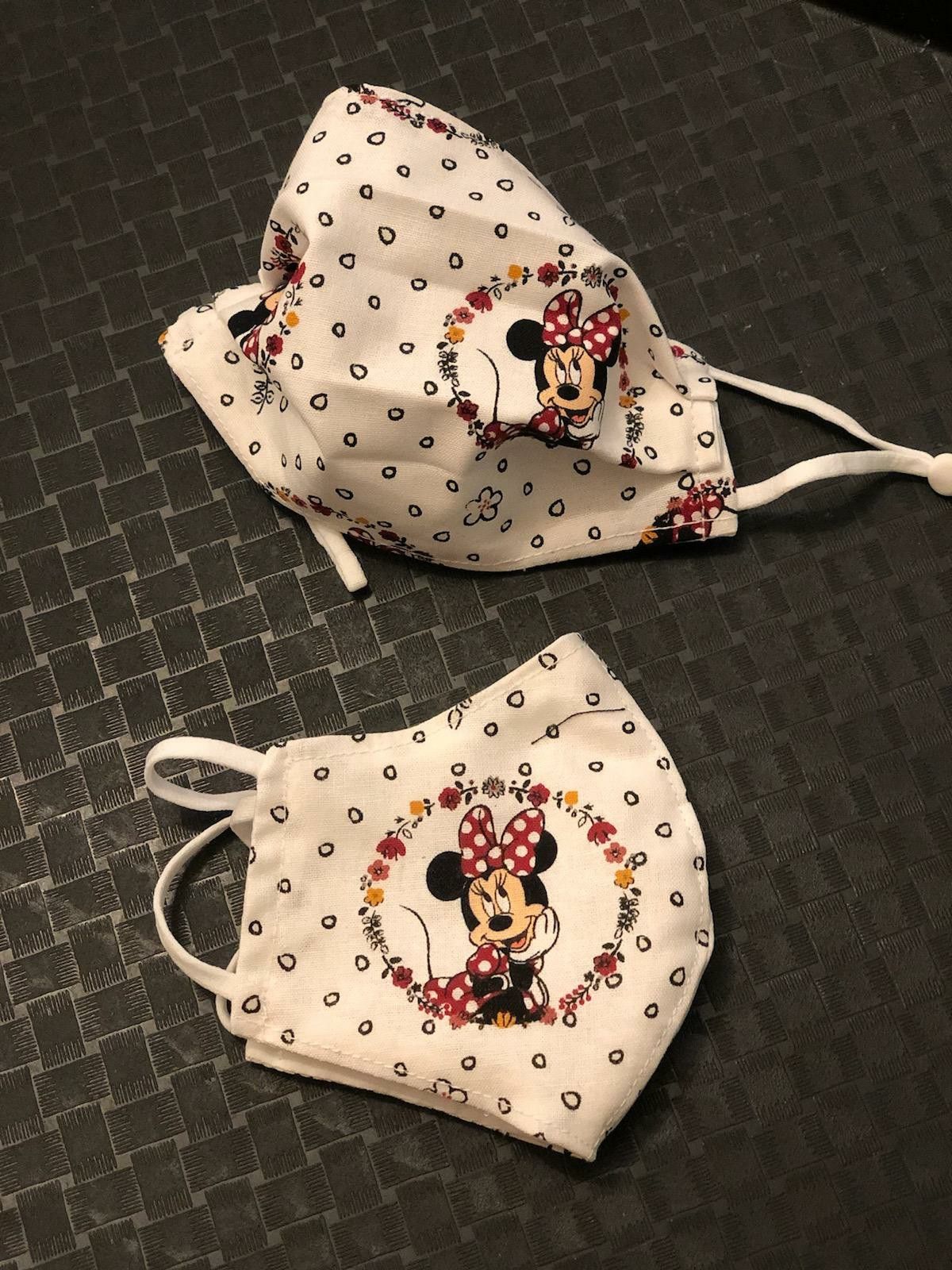 White Minnie Mouse Cloth Face Mask