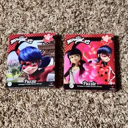 Two Miraculous Ladybug 48-piece Puzzles 