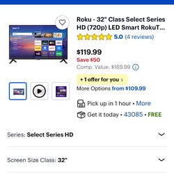 32 inch Roku tv