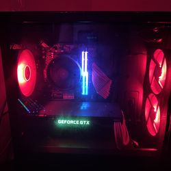 red gaming pc