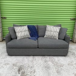*Free Delivery* Gray Crate & Barrel Couch Sofa 3 Seater