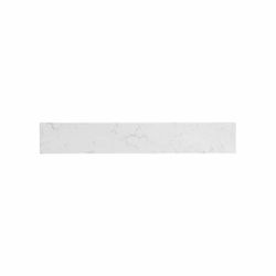 24 in. W Engineered Stone Vanity Backsplash in Calacatta White