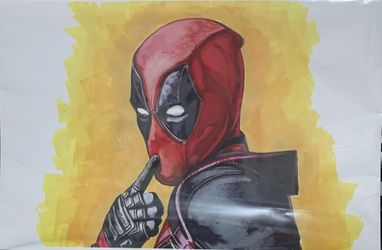 Deadpool painting 11x17