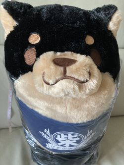 XL Mochi Shiba (with blue bandana)