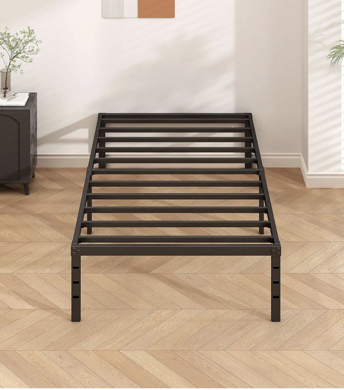 Twin Size Frame And Mattress 