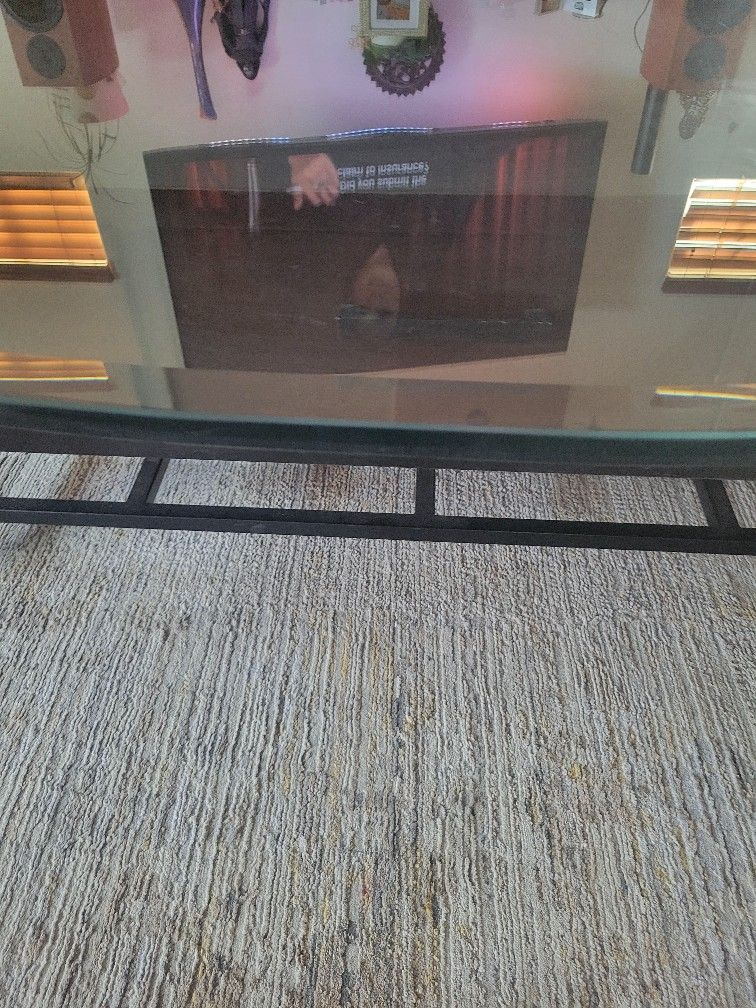 Oval Shaped Table Top Glass
