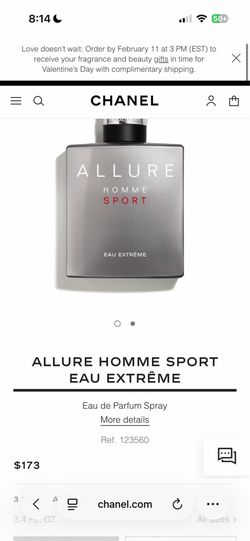 allure homme sport extreme 3.4 oz new