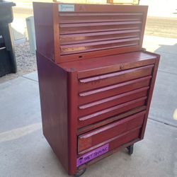 Red Tool Box 42”H 26.5”W 18”D For Sale