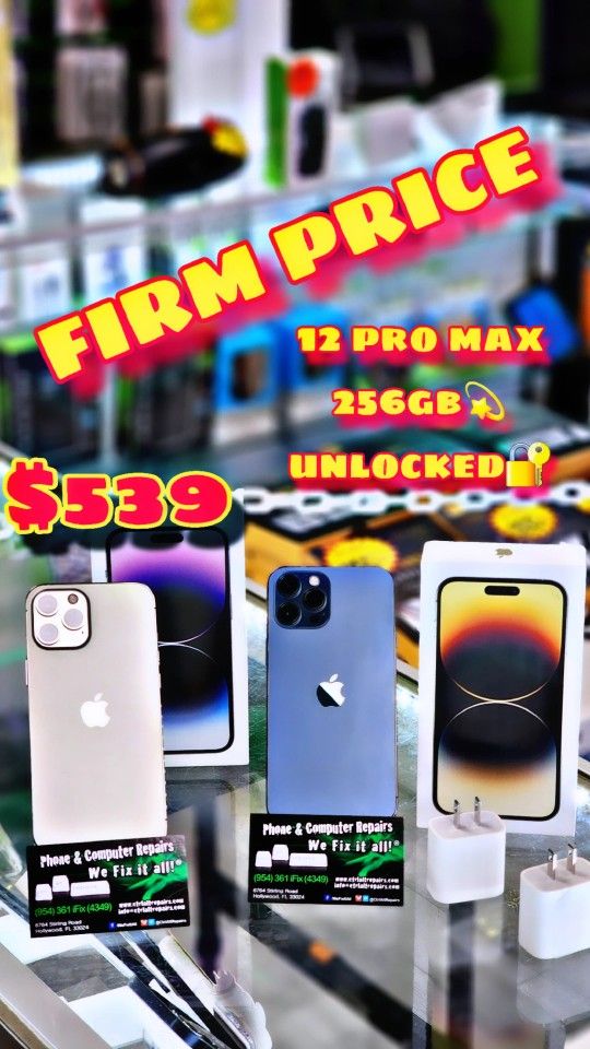 Iphone 12 Pro Max 256gb 🔥LINE NEW🔥 $539