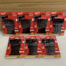 Lot Of 7 Milwaukee 49-25-1133 1 3/8” High Carbon Steel Universal Fit Japanese