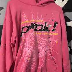 pink spider hoodie 