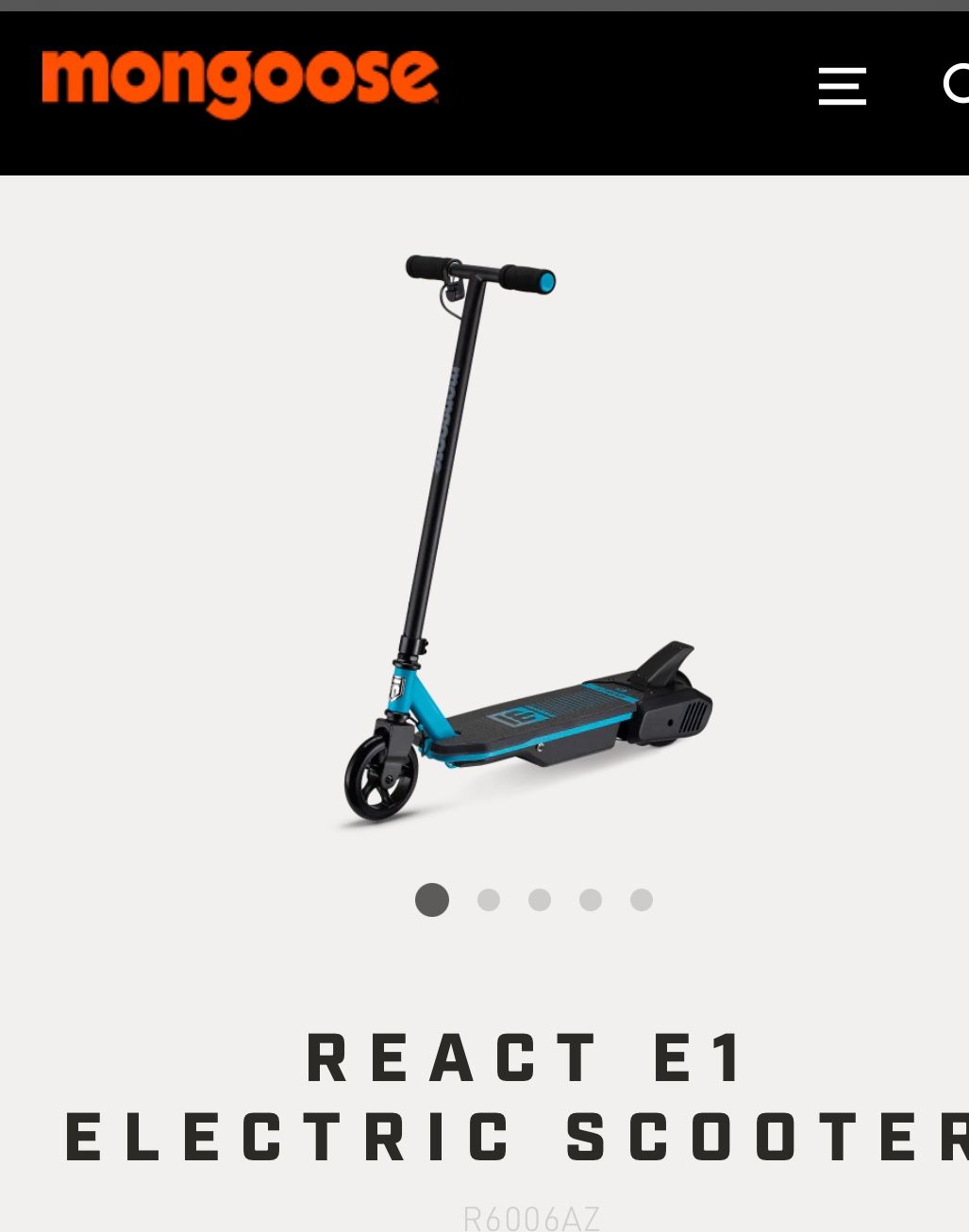 REACT E1 ELECTRIC SCOOTER New