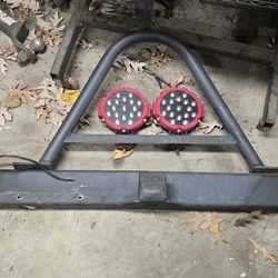 Jeep Wrangler Yj Front Bumper With Stinger,Lights And Receiver 