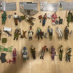 1987 G.I. Joe lot Action Figure 21 GI Joe And Sgt Slaughter 1986