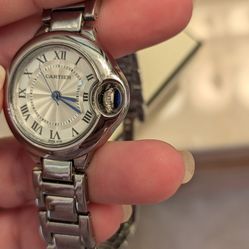 NEW!!! Designer Looking watch, Ballon Bleu de Oart*er watch, Silver, Perfect Condition

