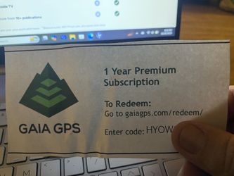 Gaia GPS Premium 1year Subscription