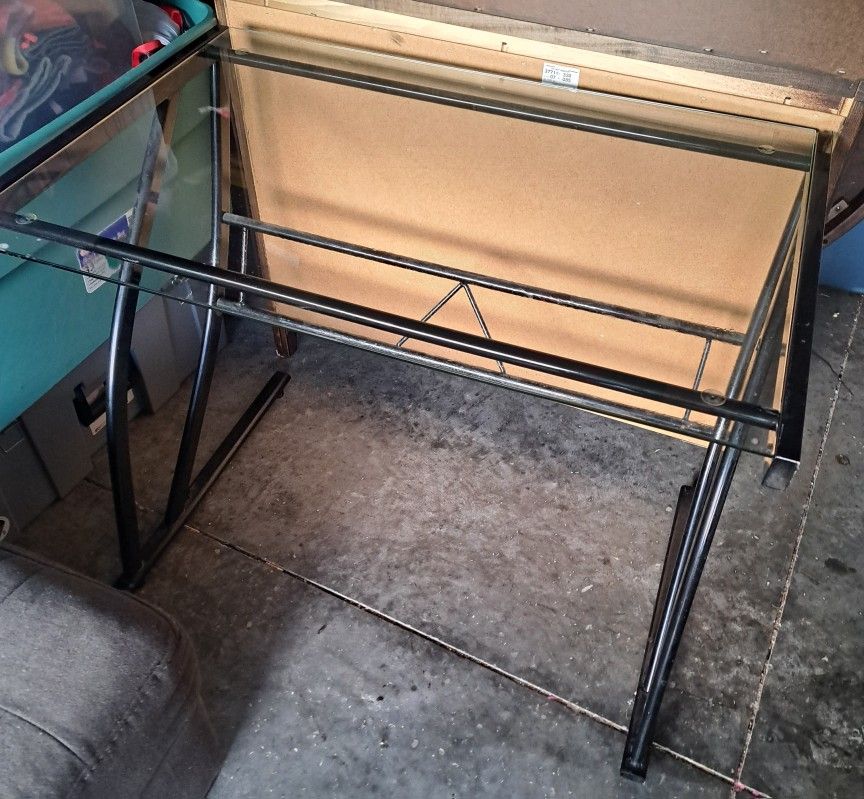 Glass Top Desk
