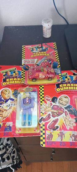 Vintage 3 crash dummies  by Tyco