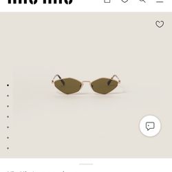 MIU MIU Logo Sunglasses