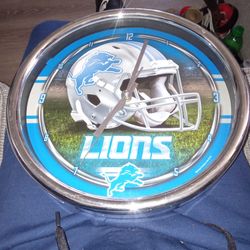 Detroit Lions Clock 