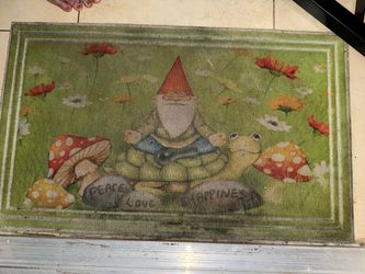 Gnome Door Mat - Thick rubber