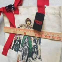 STRANGER THINGS CANVAS TOTE BAGS NEW
