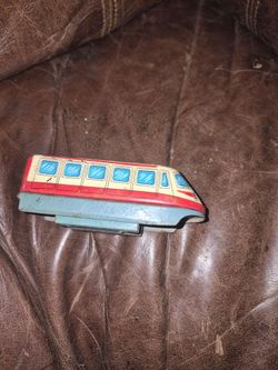 Vintage wind up mono rail train
