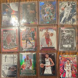 111 cards for $325 Wemby, Curry, James, Giannis, Bailey, Edgecomb, Harper, numbered, rookies,inserts, parallels etc for $325 obo