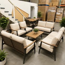 6pc Outdoor Patio Furniture Set 