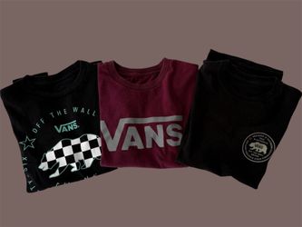Lot of 3 Vans Boys Youth Medium (10–12) Graphic T-Shirts